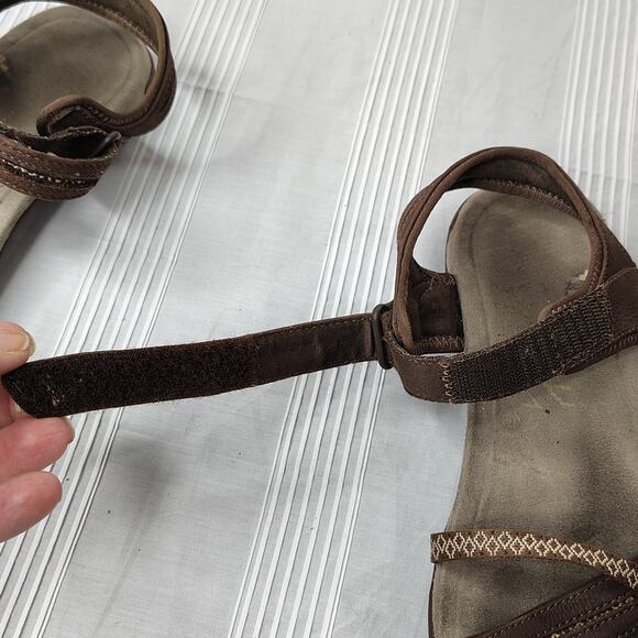 Merrell Dark Earth Sandals Women's Size 10 Dark Brown Casual Beach Summer Fall - Picture 9 of 12